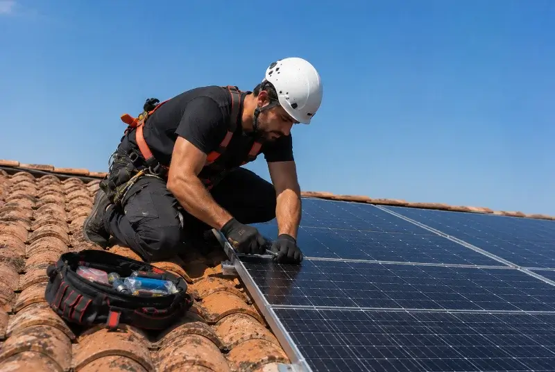 Maintenance et monitoring de panneaux solaires à Pleurtuit